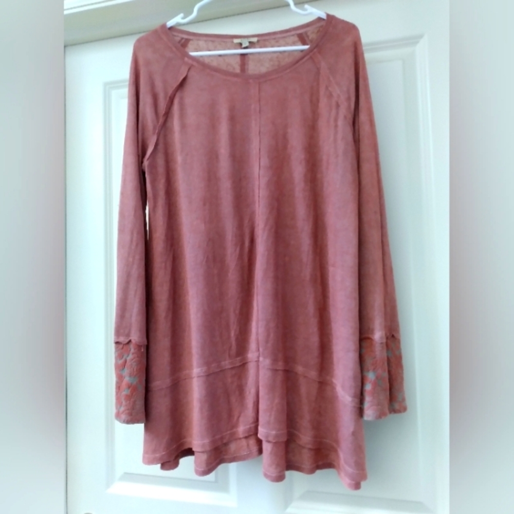 Kori America Lace Long Sleeve Blouse